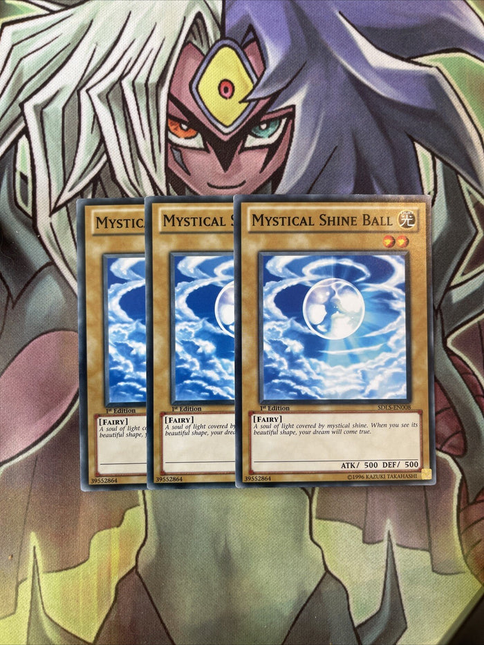 SDLS-EN008 x3 Mystical Shine Ball Common Excellent Condition Yugioh