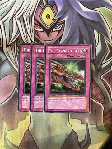 SD1-EN023 x3 The Dragon's Bead Common Excellent Condition Yugioh