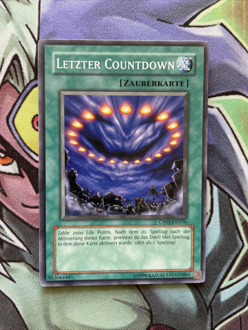 CP01-EN016 Final Countdown Common Champion Pack German NM Yugioh Card