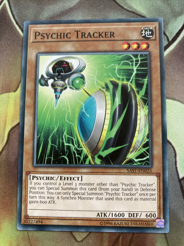 SAST-EN025 Psychic Tracker | Common | 1st Edition | Savage Strike | YuGiOh TCG