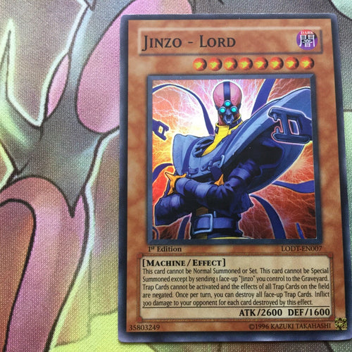 LODT-EN007 Yugioh! | JINZO - LORD| 1ST EDITION | NEAR MINT | SUPER RARE
