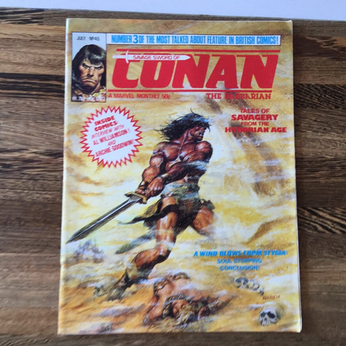 Comic Savage Sword of Conan #45 - July 1970's - Marvel Comic