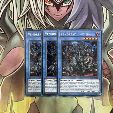 CIBR-EN082 x3 Vendread Chimera Secret Rare Excellent Condition Yugioh