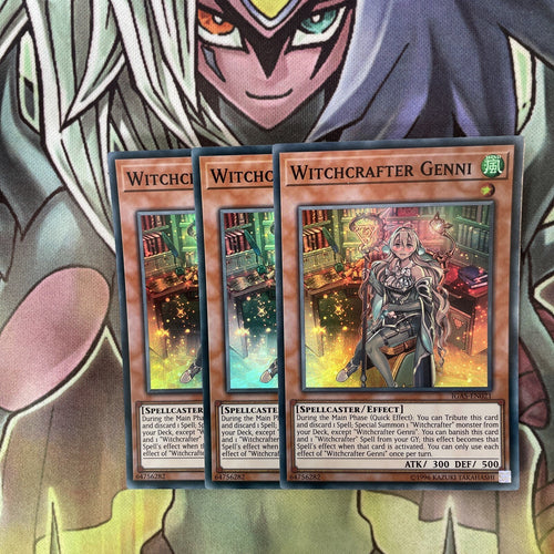 IGAS-EN021 x3 Witchcrafter Genni Super Rare Excellent Condition Yugioh