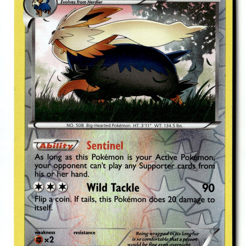 Pokemon Card Stoutland Reverse Holo LP Boundaries Crossed 122/149