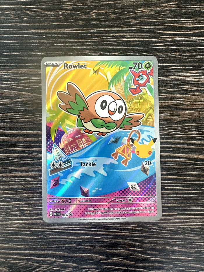 Rowlet 30th Celebration Promo Near Mint