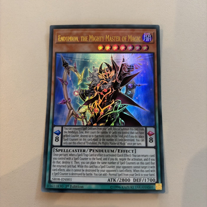 SR08-EN001 YUGIOH ENDYMION, THE MIGHTY MASTER OF MAGIC ULTRA RARE 1ST EDITION NM