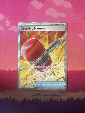 Pokemon Crushing Hammer Pitch Black Double Rare 105/084 Near Mint