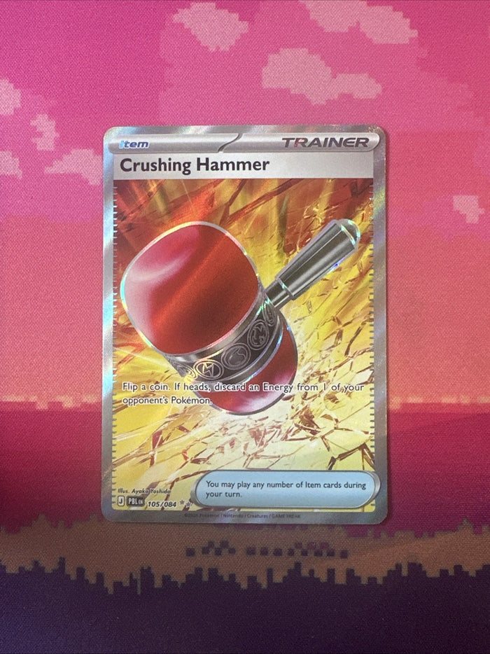 Pokemon Crushing Hammer Pitch Black Double Rare 105/084 Near Mint
