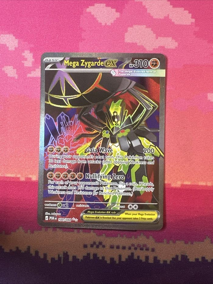 Pokemon Mega Zygarde EX Perfect Order Double Rare 104/089 Near Mint