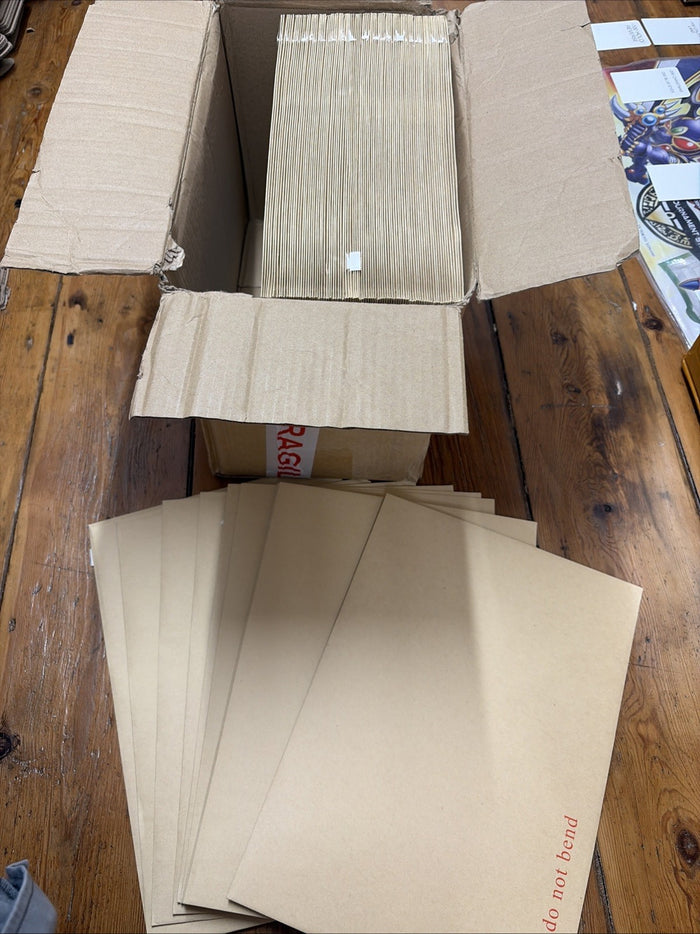 HARD CARD BOARD BACK BACKED ENVELOPES MANILLA BROWN 249x352 x100 New