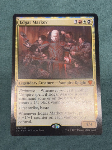 MTG Edgar Markov Foil Commander 2017 LP Magic The Gathering