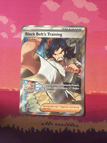 Pokemon Black Belt's Training Ascended Heroes Double Rare 225/217 Near Mint