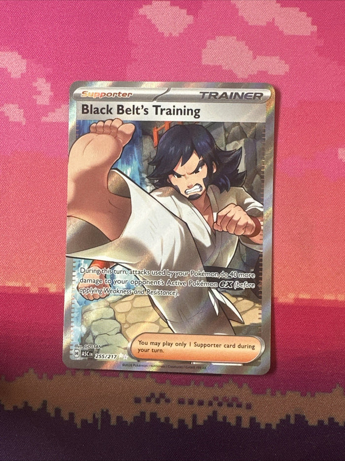 Pokemon Black Belt's Training Ascended Heroes Double Rare 225/217 Near Mint