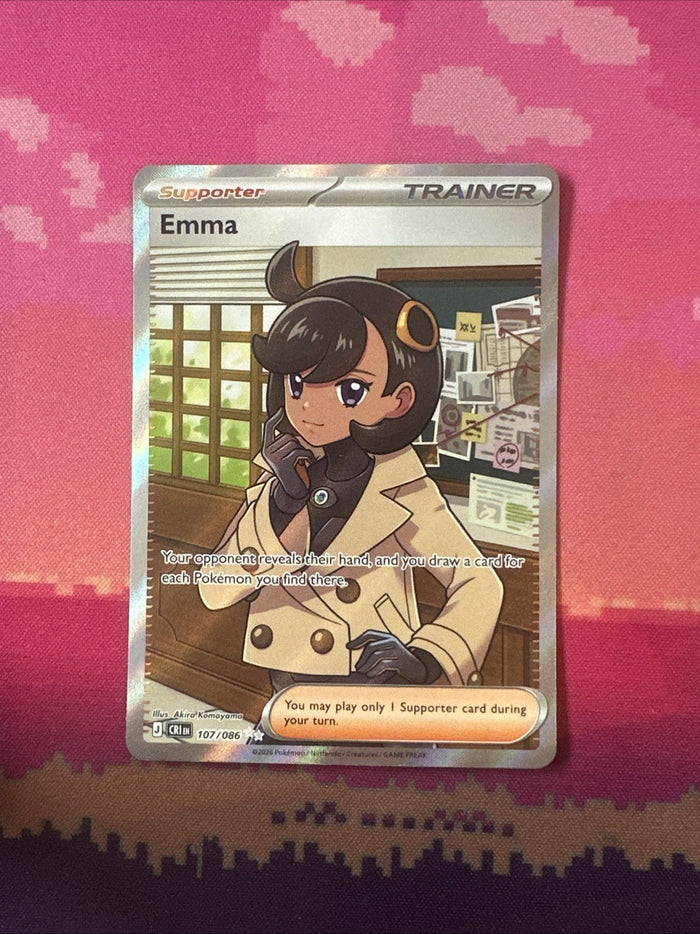 Pokemon Emma Chaos Rising Double Rare 107/086 Near Mint