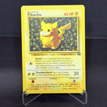 Pikachu Ivy Wizards Black Star #1 LP/NM First Pokémon TCG Promo WoTC Vintage