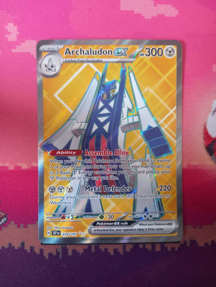 Pokemon Card Archaludon ex 224/191 Ultra Rare Surging Sparks Near Mint