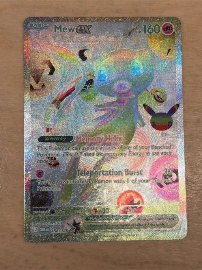 Mew ex 158/128 Me: 30th Celebration Holo