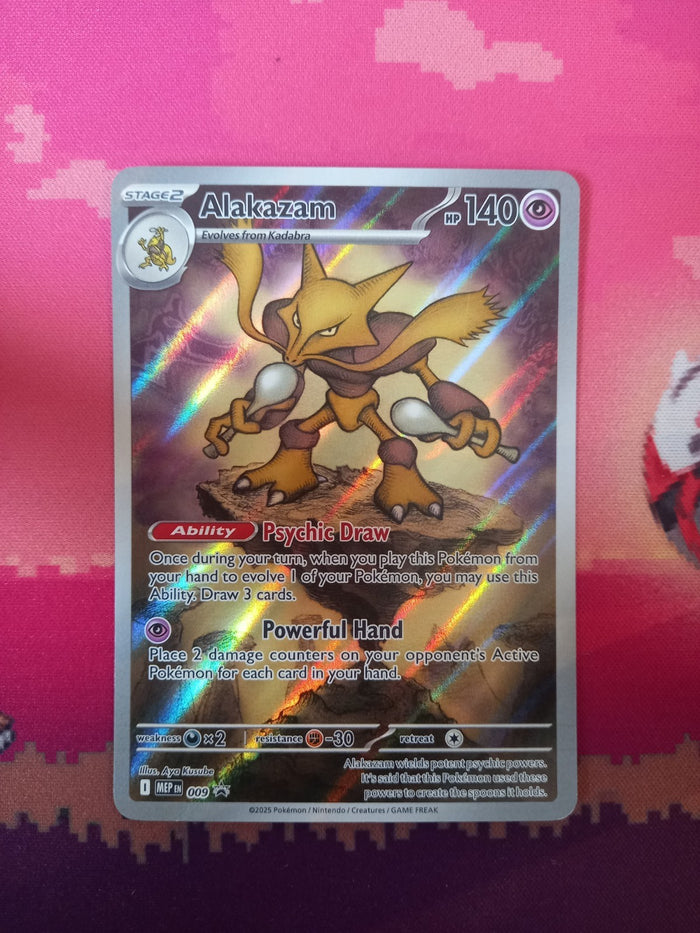 Pokemon Card Alakazam Scarlet & Violet Promo Black Star Promo 009 Near Mint