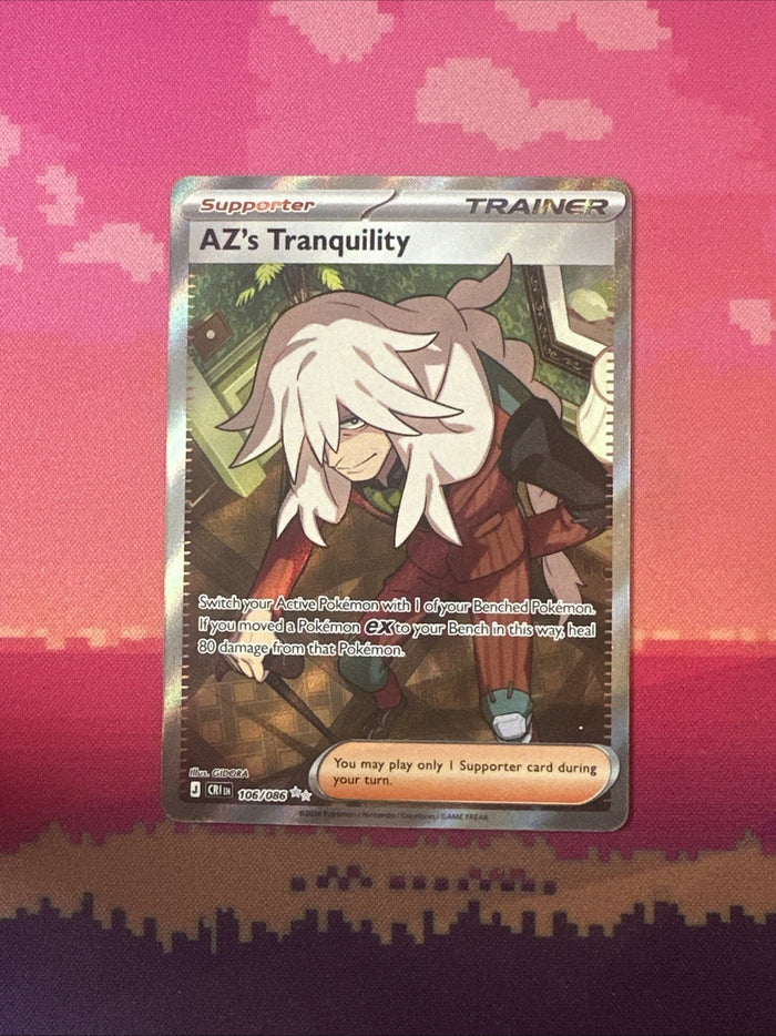 Pokemon AZ's Tranquility Chaos Rising Double Rare 106/086 Near Mint