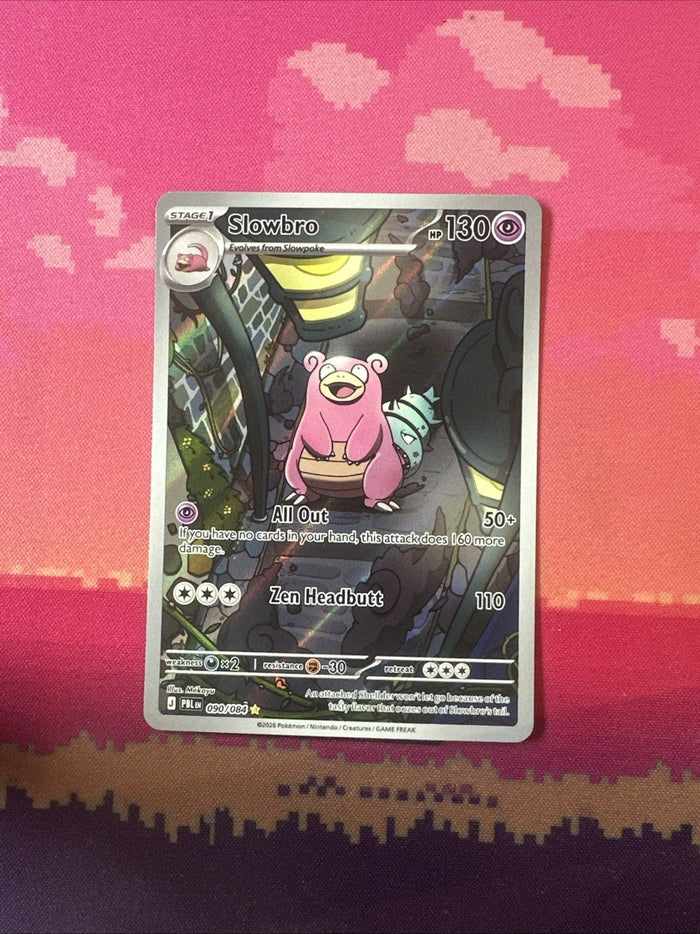Pokemon Slowbro Pitch Black Illustration Rare 090/084 Near Mint