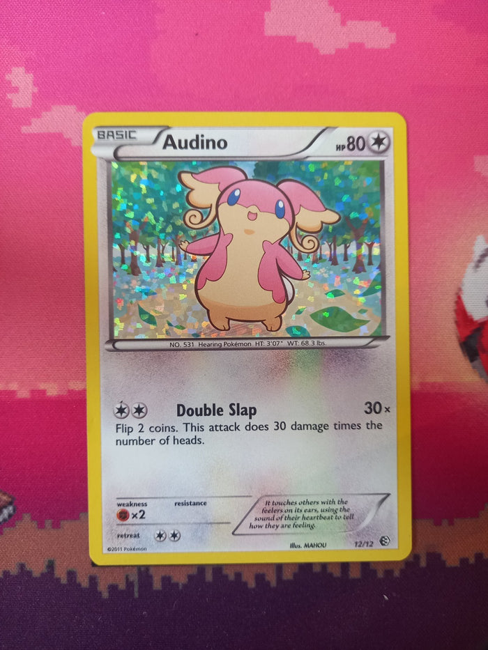 Pokemon Card Audino McDonald's 2011 Holo 12/12 Near Mint