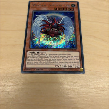 BLTR-EN001 YUGIOH WINGED KURIBOH LV6 SECRET RARE NM (back)