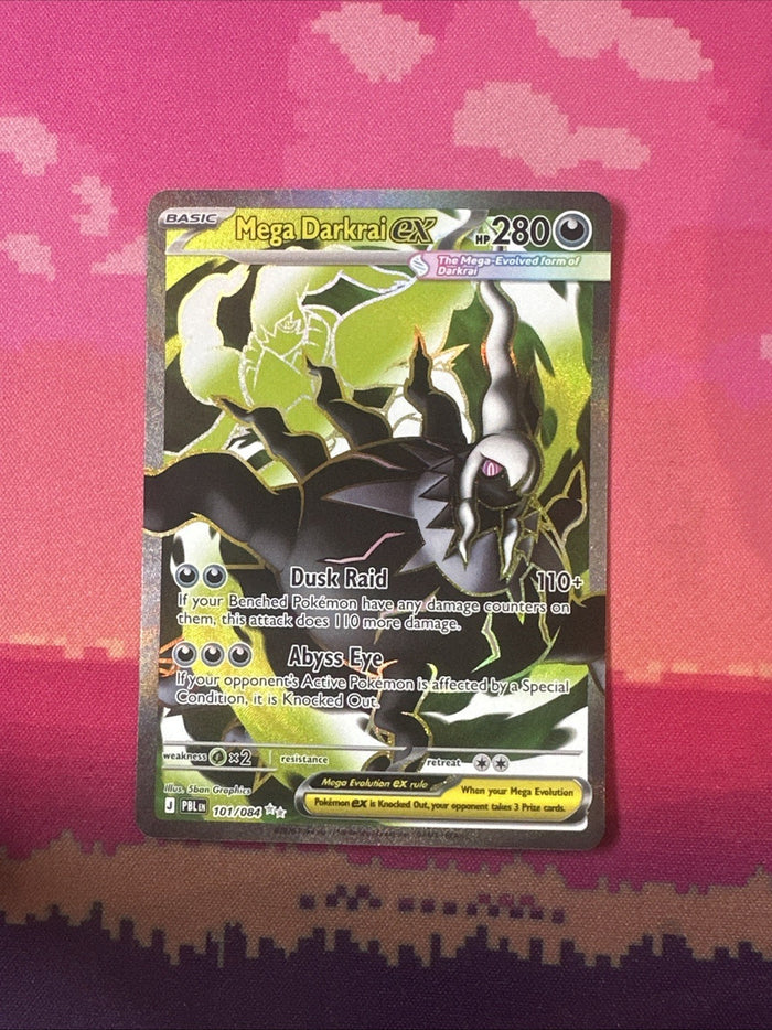 Pokemon Mega Darkrai EX Pitch Black Double Rare 101/084 Near Mint