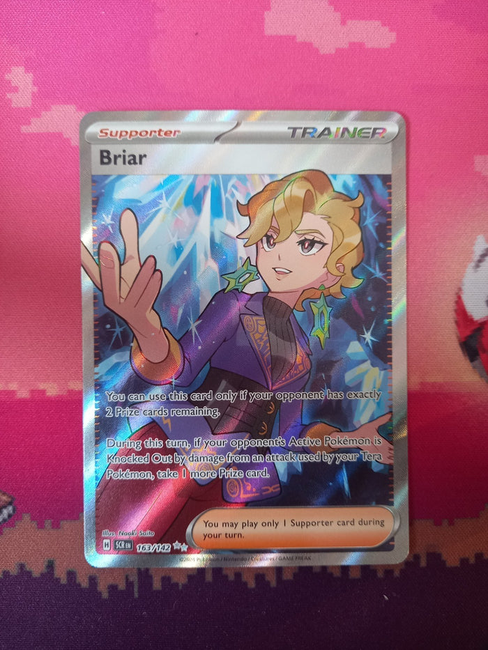 Pokemon Card Briar 163/142 Ultra Rare Stellar Crown Near Mint