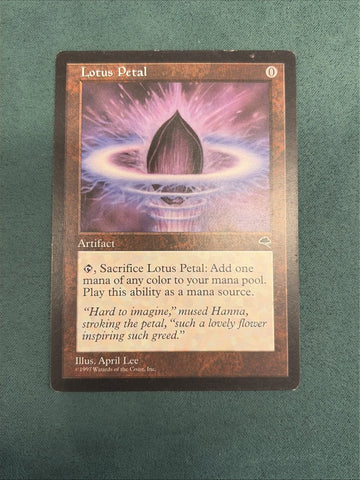 MTG Lotus Petal Tempest LP Magic The Gathering