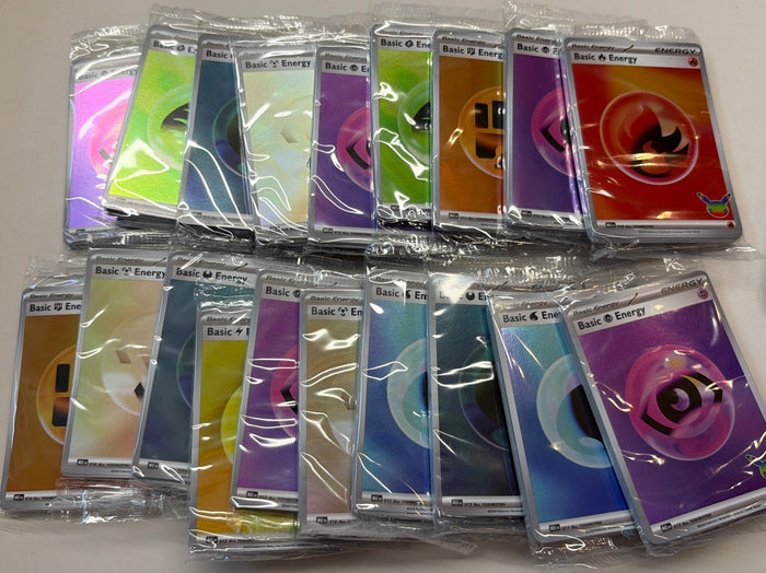 Sealed Pack of 16 Foil Basic Energy Cards : From 30th Celebration ETB : Pokemon