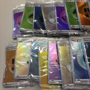 Sealed Pack of 16 Foil Basic Energy Cards : From 30th Celebration ETB : Pokemon (back)
