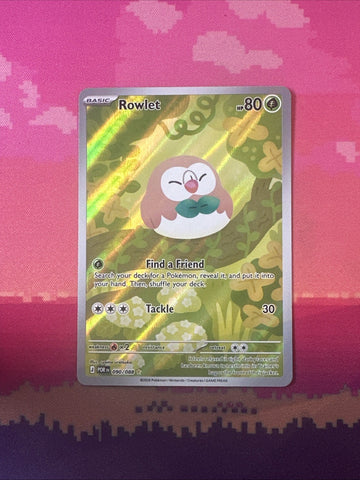 Pokemon Rowlet Perfect Order Illustration Rare 090/088 Near Mint