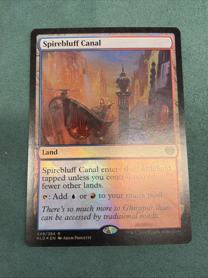 MTG Spirebluff Canal Kaladesh Foil LP Magic The Gathering