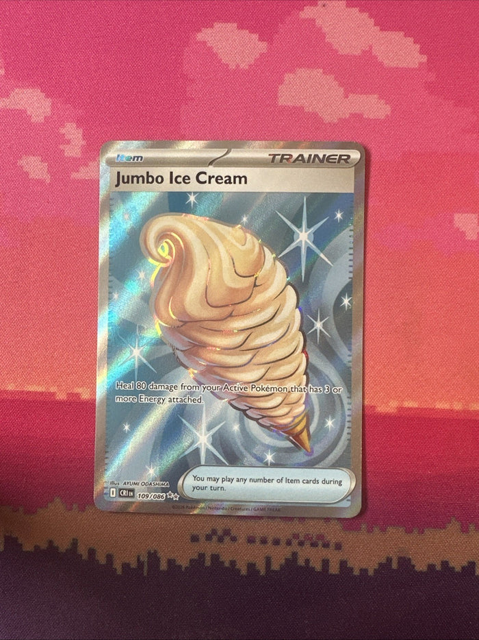 Pokemon Jumbo Ice Cream Chaos Rising Double Rare 109/086 Near Mint