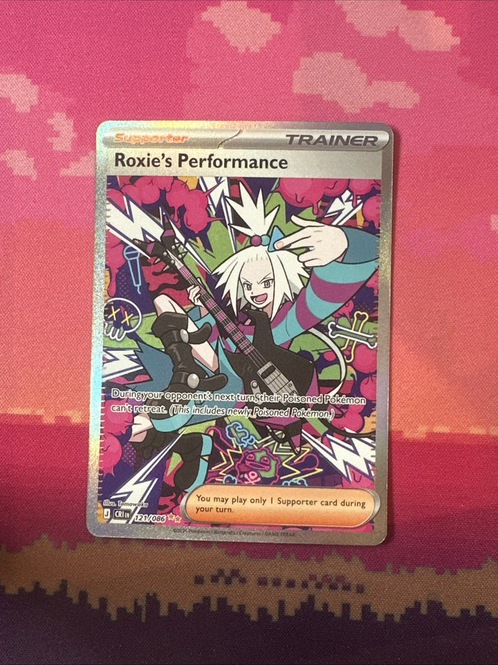 Pokemon Roxie's Performance Chaos Rising Special Illustration 121/086 Near Mint