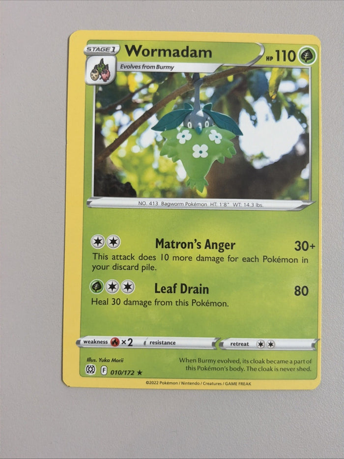 Pokemon Wormadam Brilliant Stars MISPRINT ALIGNMENT DOT Light Play