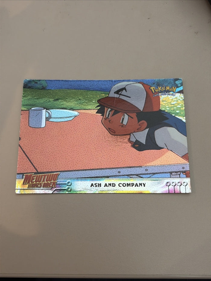 Pokemon Ash And Company 9 Mewtwo Strikes Back Black Topps foil textured
