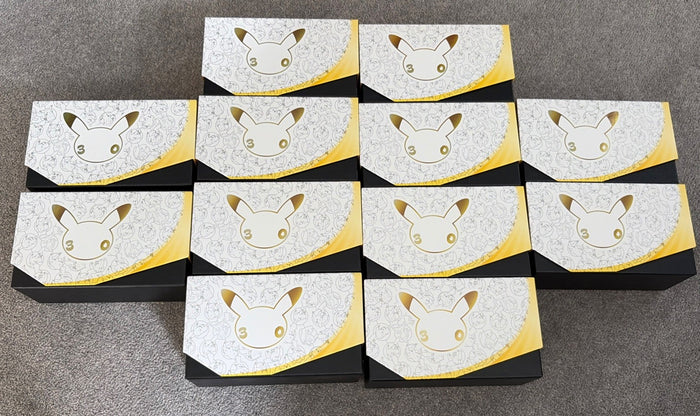 Pokemon 30th Celebration Anniversary ETB Empty Box - No Boosters, 12x Boxes