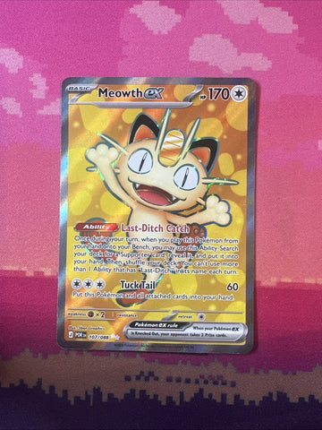 Pokemon Meowth EX Perfect Order Double Rare 107/088 Near Mint