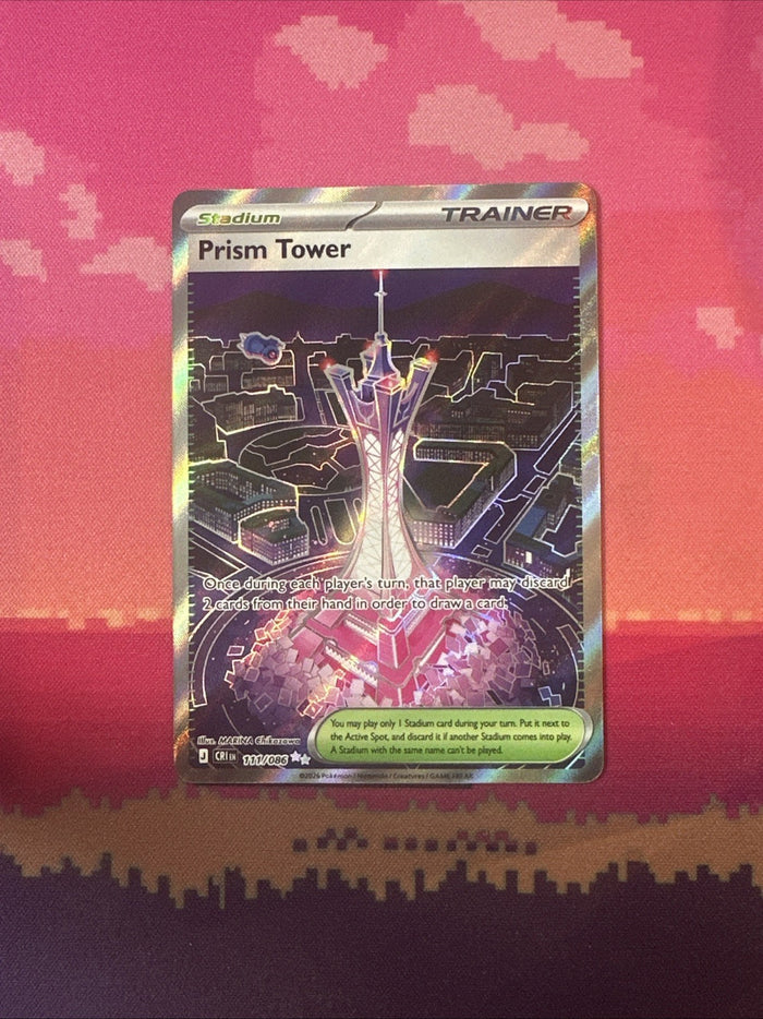 Pokemon Prism Tower Chaos Rising Double Rare 111/086 Near Mint