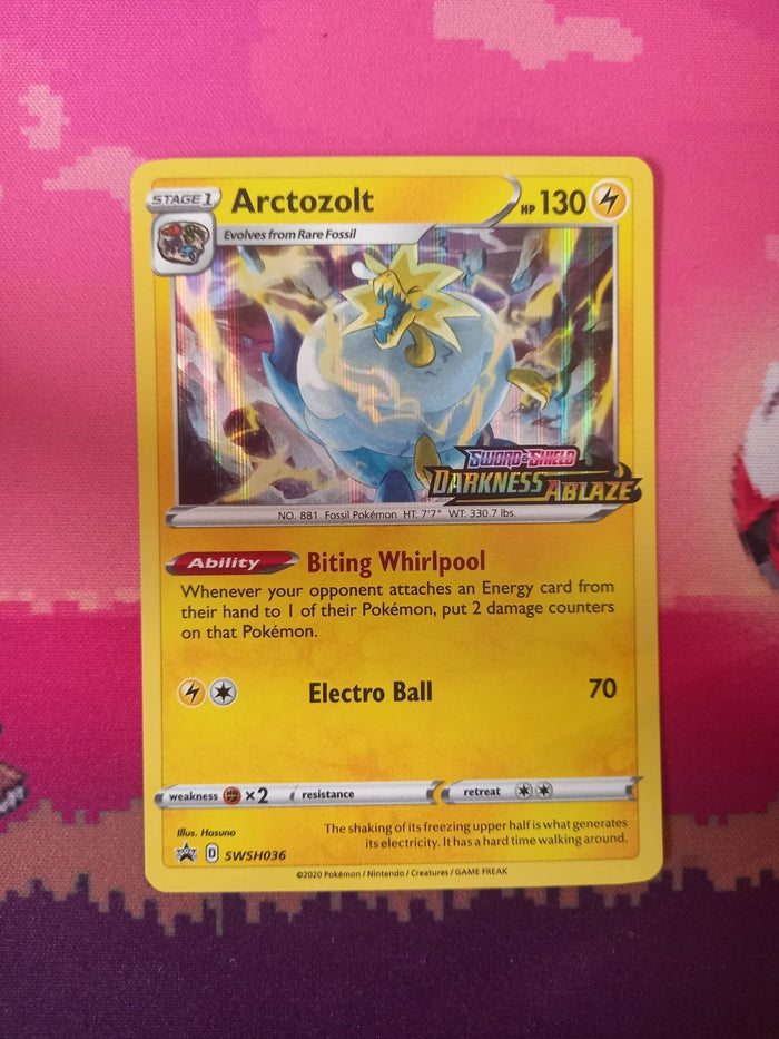 Pokemon Card Arctozolt SWSH036 Black Star Promo Near Mint