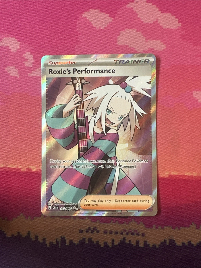 Pokemon Roxie's Performance Chaos Rising Double Rare 112/086 Near Mint