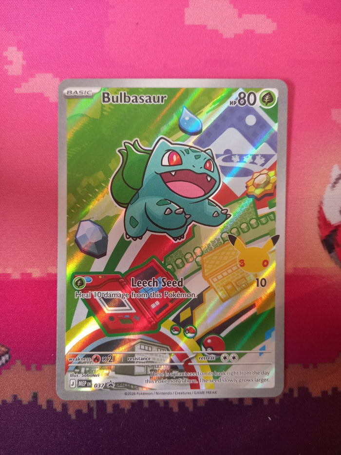 Pokemon Card Bulbasaur Black Star Promo 037 Near Mint