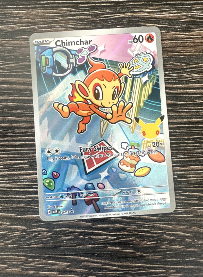 Chimchar 30th Celebration Promo Near Mint
