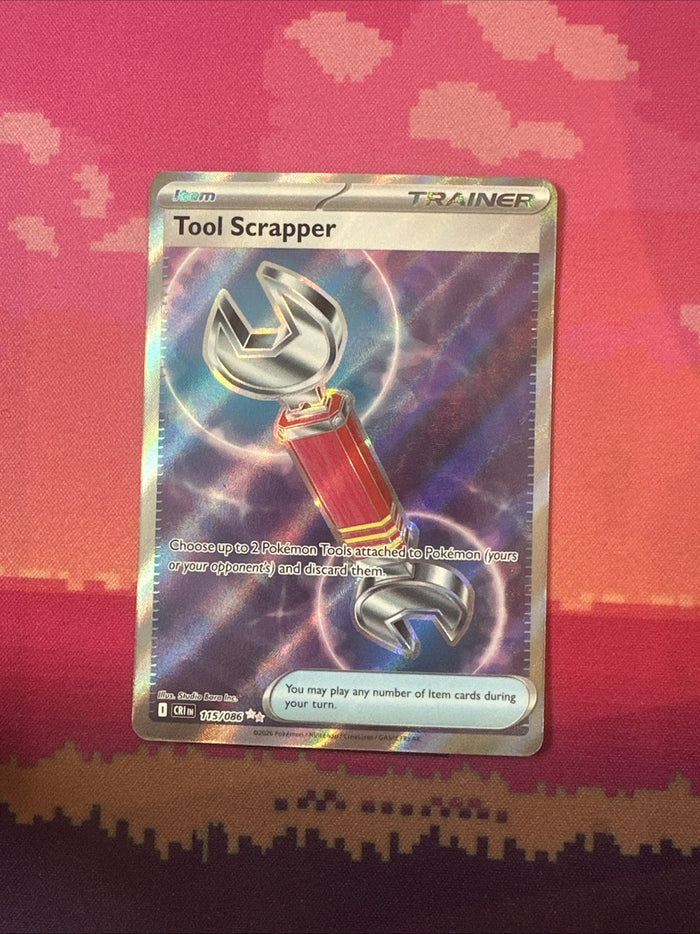 Pokemon Tool Scraper Chaos Rising Double Rare 115/086 Near Mint
