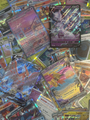 50x HOLO/REVERSE SHINY Pokemon Card Bundle TCG Rare 1 GUARANTEED GX/EX (back)