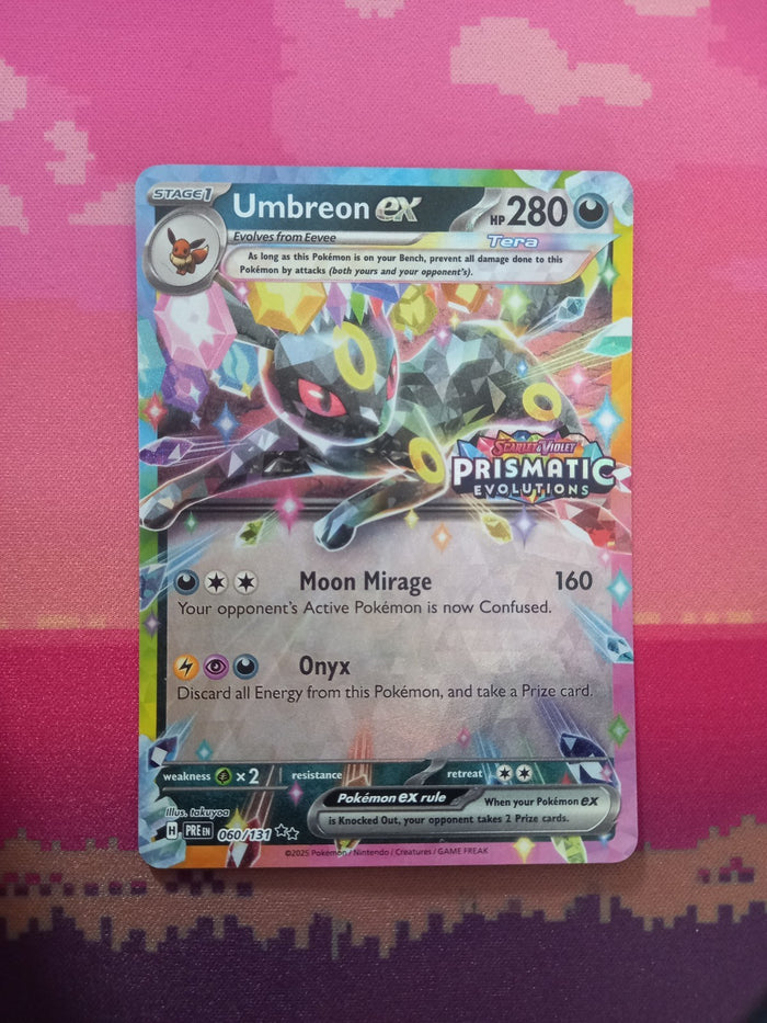 Pokemon Card Umbreon Prismatic Evolutions STAMPED 060/131 Near Mint