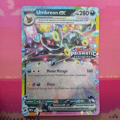Pokemon Card Umbreon Prismatic Evolutions STAMPED 060/131 Near Mint