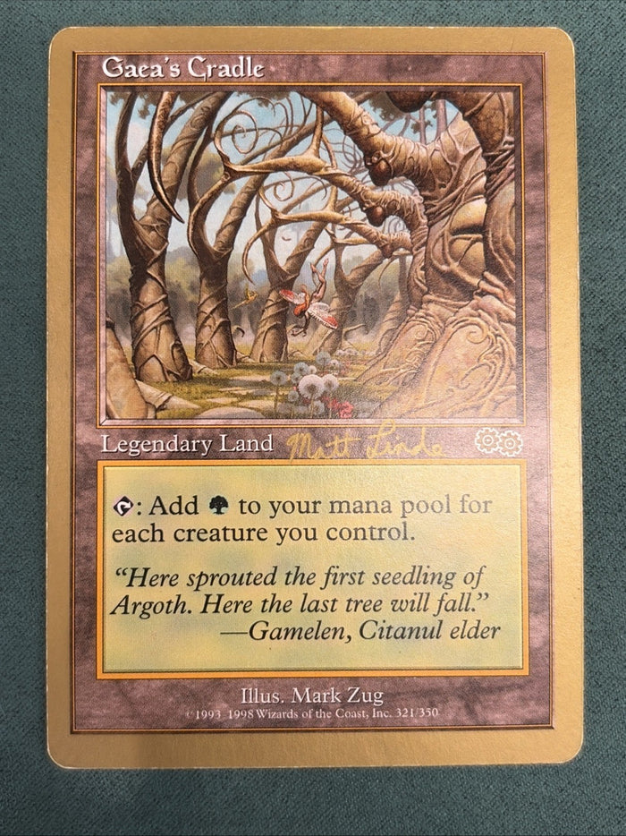 MTG LP Gaea's Cradle World Championships Gold Border Magic The Gathering